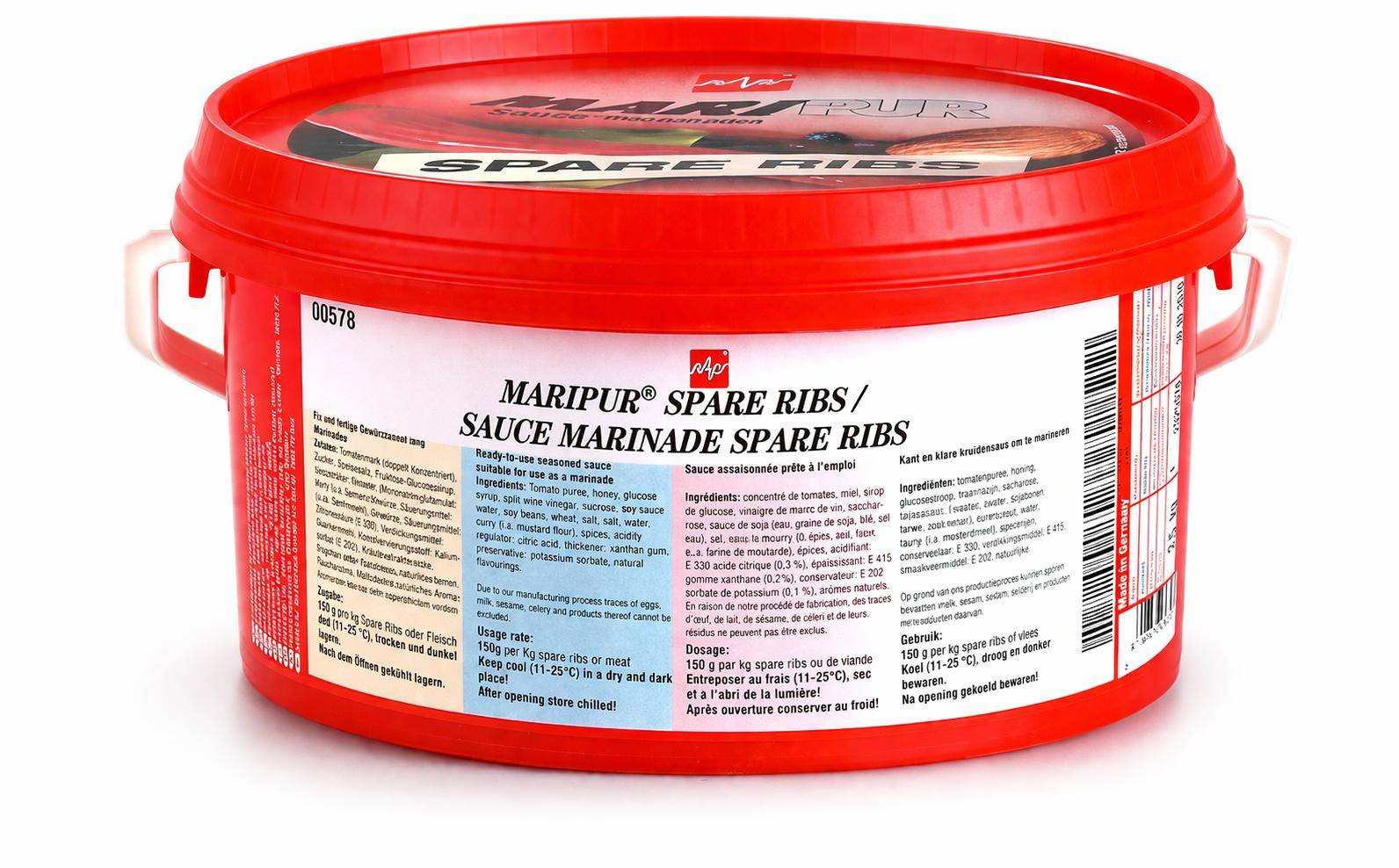 Raps - Maripur Spare Ribs, 2,5 kg Eimer