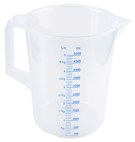 Contacto - Messbecher, Kunststoff PP, 5 Liter Contacto - Messbecher, Kunststoff PP, 5 Liter