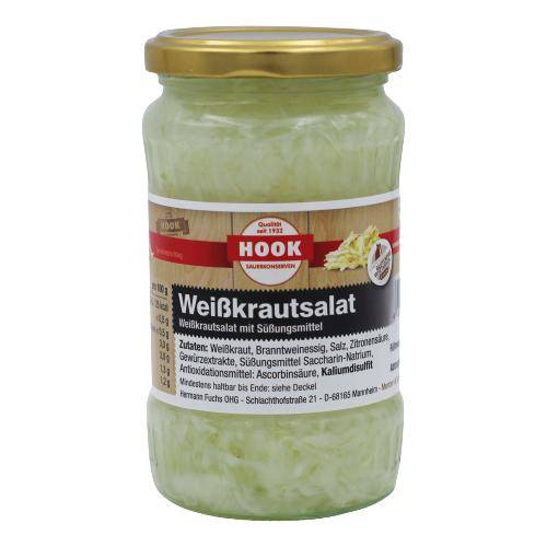 Hook - Weißkrautsalat, 6 x 190 g Glas