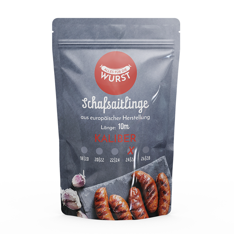 Alles für die Wurst - Irische Schafsaitlinge, 24 | 26 mm, 10 Meter