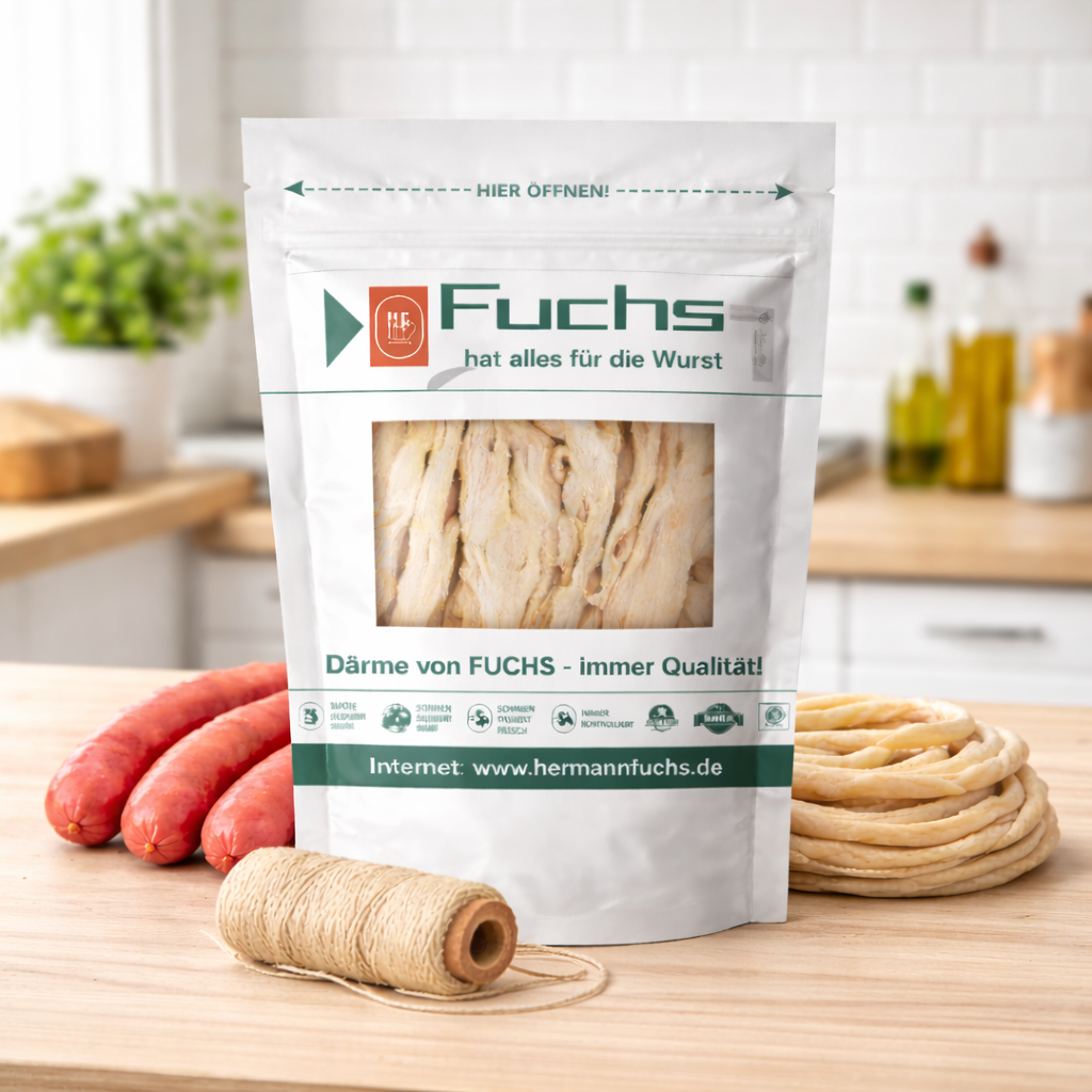 Fuchs - Rinder-Kranzdarm, sortiert, Kaliber 35/37 mm, 18 Meter