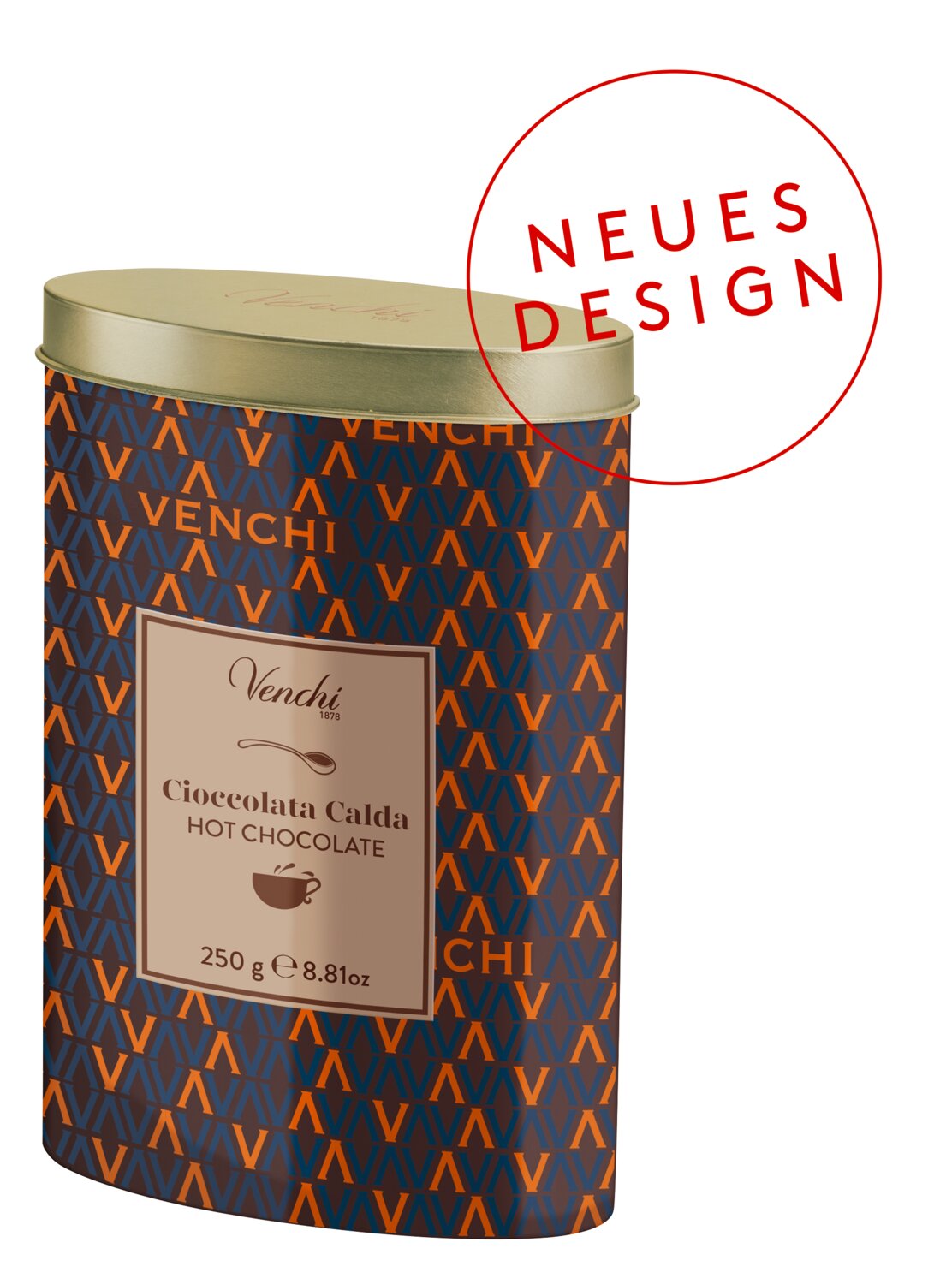 Venchi - "Cocoa" heiße Schokolade, 250 g Dose