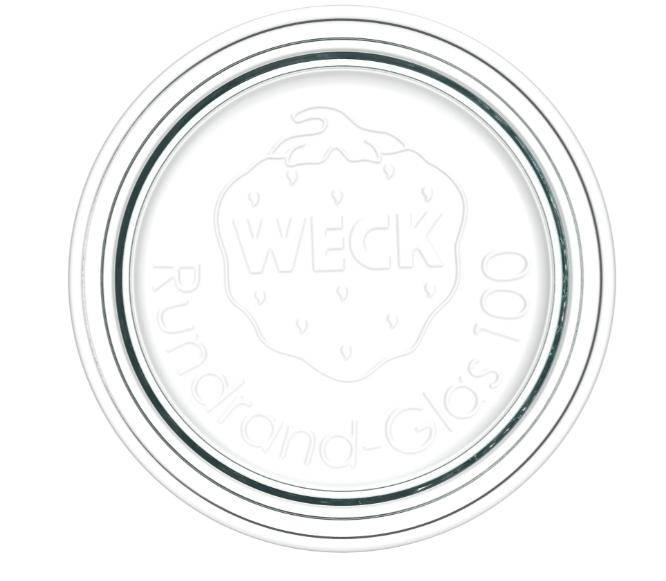 Weck - Glasdeckel, Rundrand 100, 10 Stück