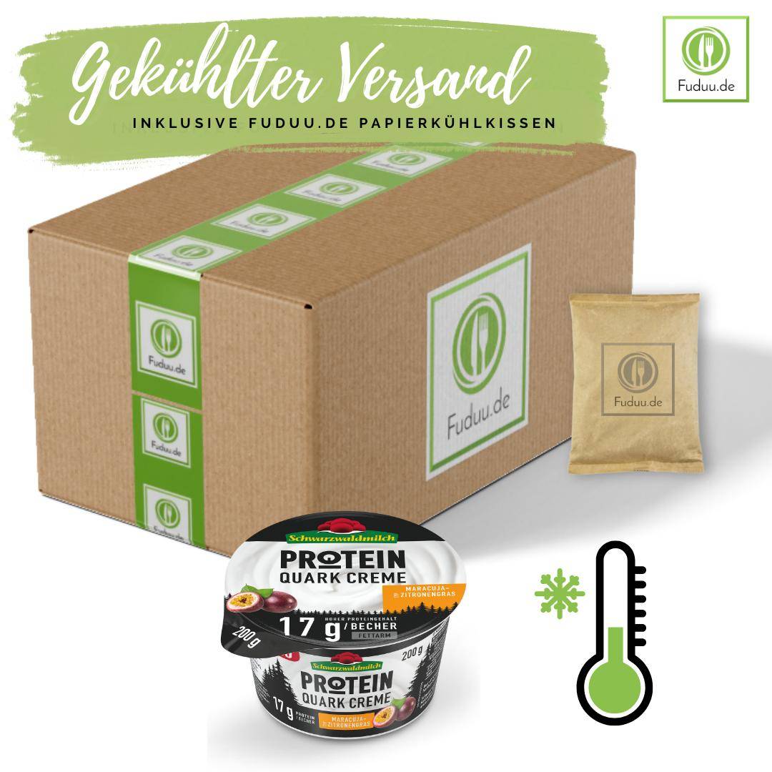 Schwarzwaldmilch - Protein Quark Creme "Maracuja-Typ" 0,2%, 8 x 250 g Becher