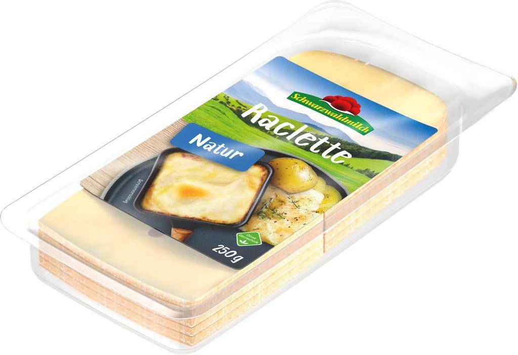 Schwarzwaldmilch - Raclette Käse Natur, 250 g Packung