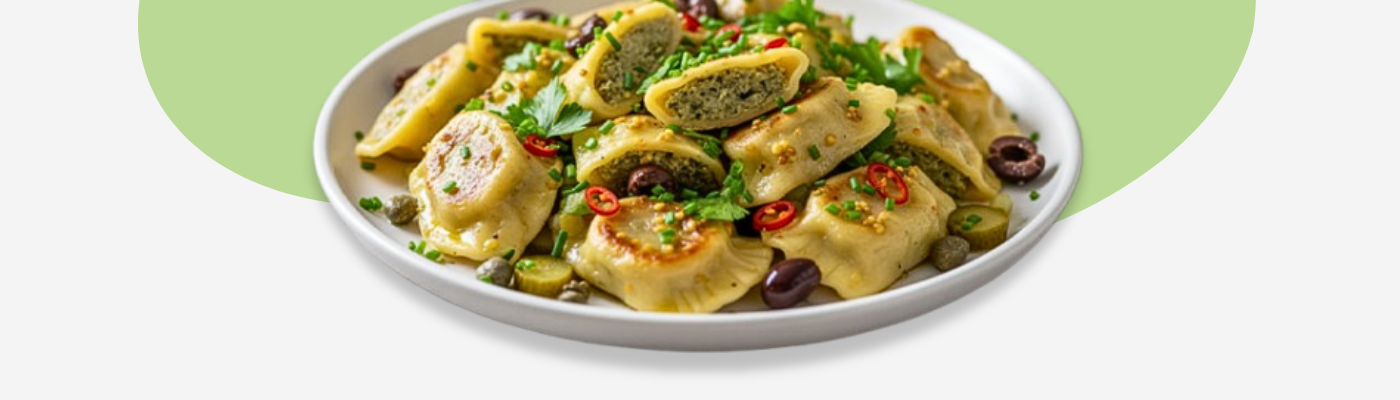 Warmer Maultaschen-Salat mit Senf-Vinaigrette – Herzhaft trifft Frische