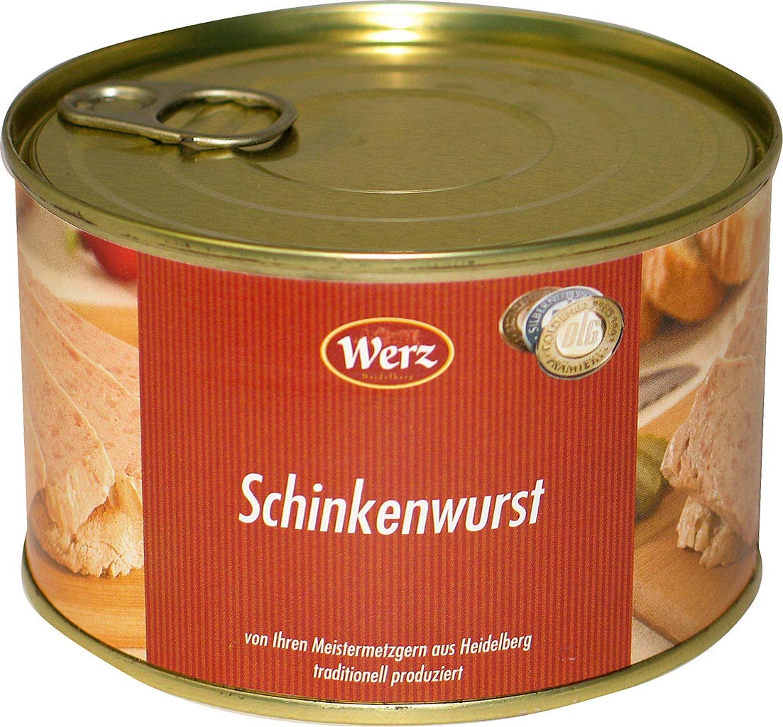 Werz - Vollkonserven Schinkenwurst, 400 g Dose Werz - Vollkonserven Schinkenwurst, 400 g Dose
