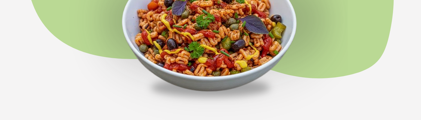 BBQ-Buchstaben-Pasta-Salat