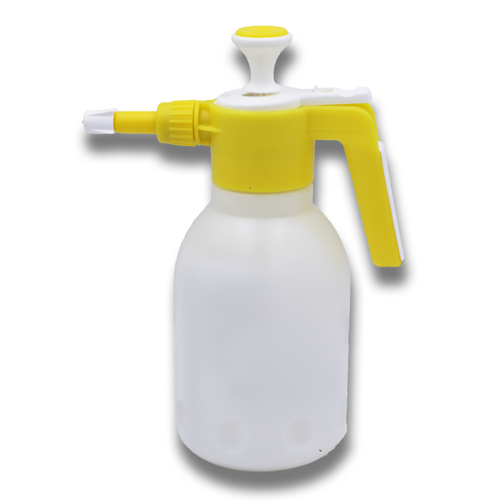 Fuduu.de - Drucksprayer mit farbigem Sprühkopf, 1,6 l Flasche, gelb Fuduu.de - Drucksprayer mit farbigem Sprühkopf, 1,6 l Flasche, gelb