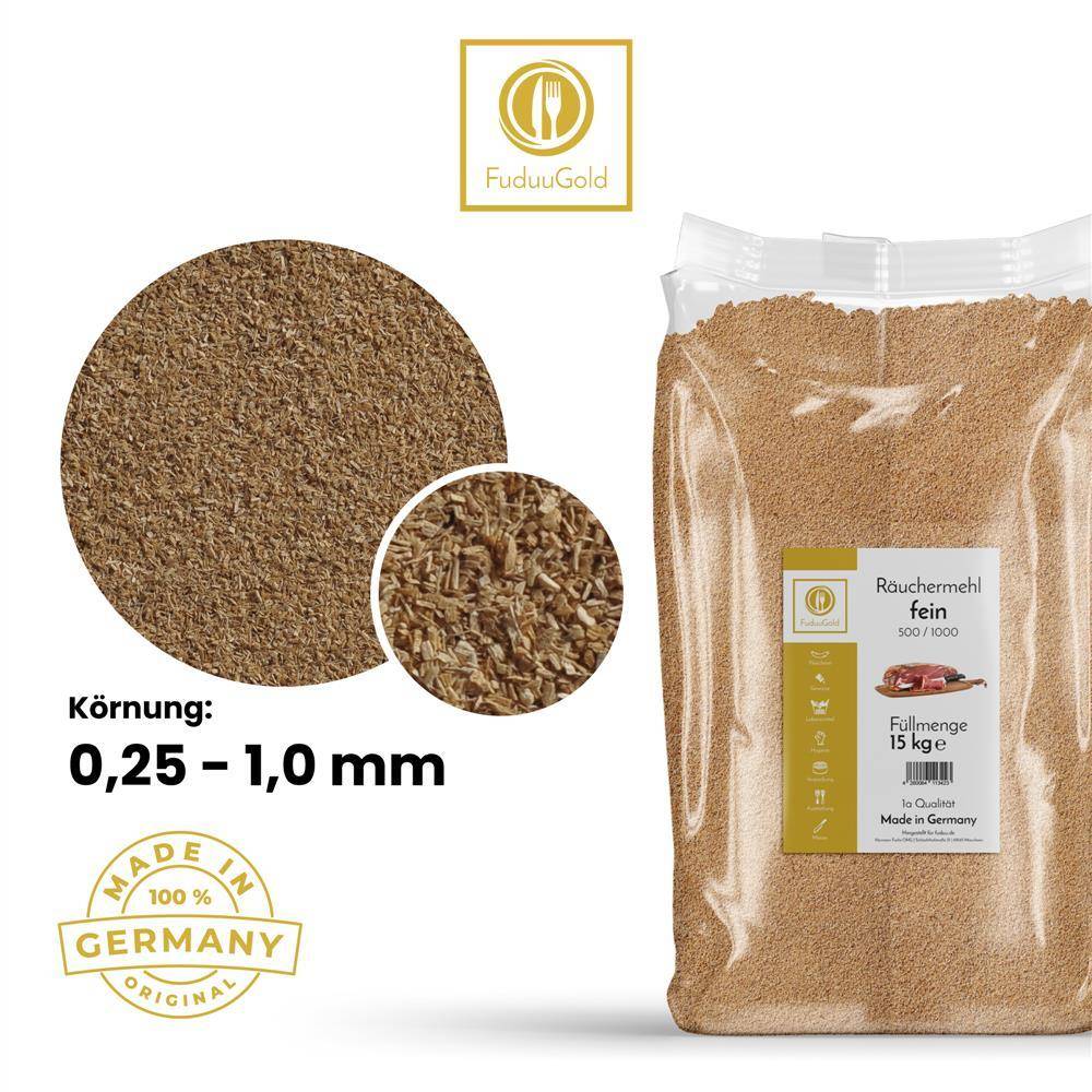 Fuduu Gold - Räuchermehl, HB 500/1000, fein, 15 kg Sack