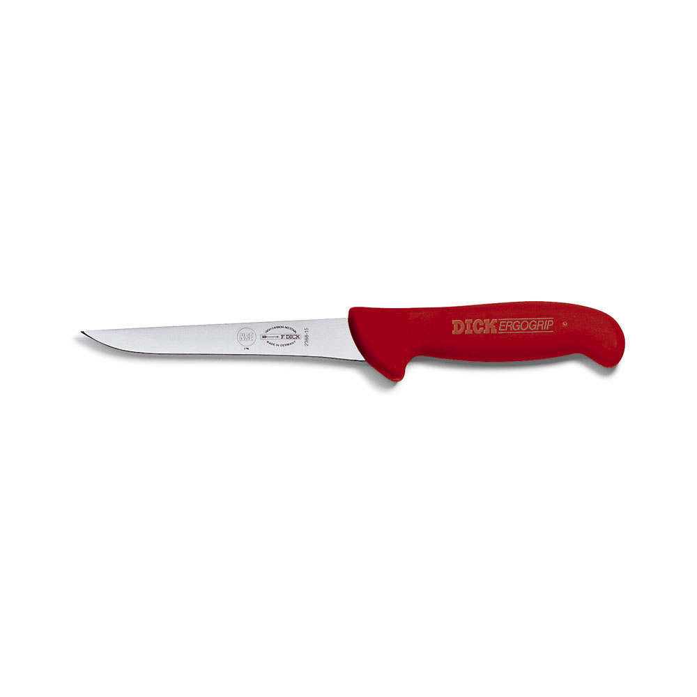 F. DICK - ErgoGrip Ausbeinmesser, schmal, 15 cm, rot, 8236815-03