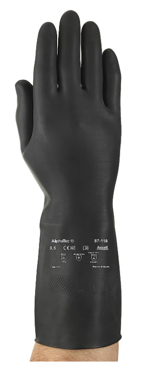 Ansell Black - AlphaTec Naturgummilatexhandschuh, 1 Paar, Gr. 10.5 (XXL) Ansell Black - AlphaTec Naturgummilatexhandschuh, 1 Paar, Gr. 10.5 (XXL)