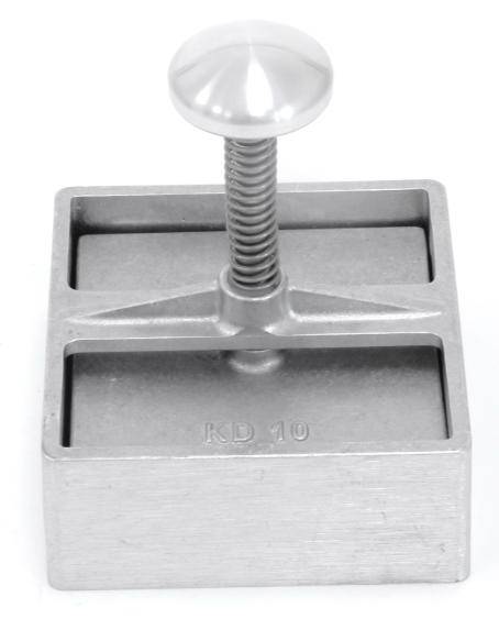 Adelmann - Hackfleischformer aus Aluminium, 150 mm (rund)