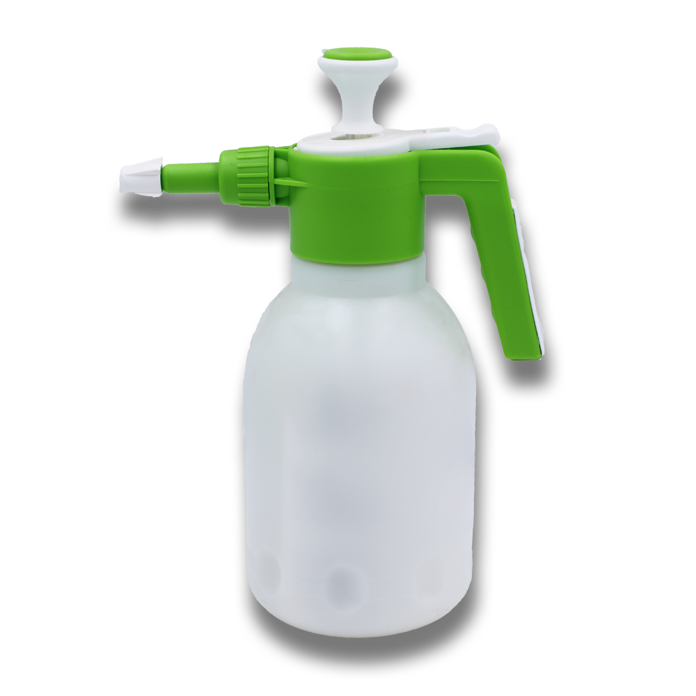 Fuduu.de - Drucksprayer mit farbigem Sprühkopf, 1,6 l Flasche, grün