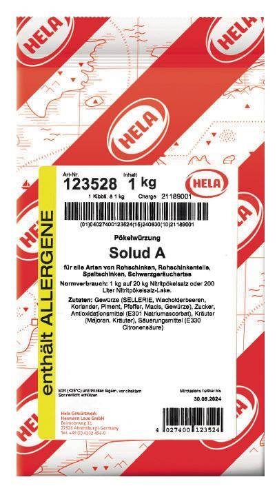 Hela - Solud A Würzung, 1 kg Beutel