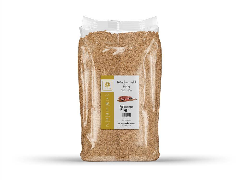 Fuduu Gold - Räuchermehl, HB 500/1000, fein, 15 kg Sack Fuduu Gold - Räuchermehl, HB 500/1000, fein, 15 kg Sack