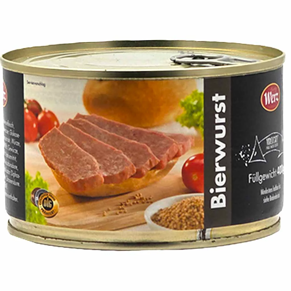 Werz - Vollkonserven Bierwurst, 400 g Dose