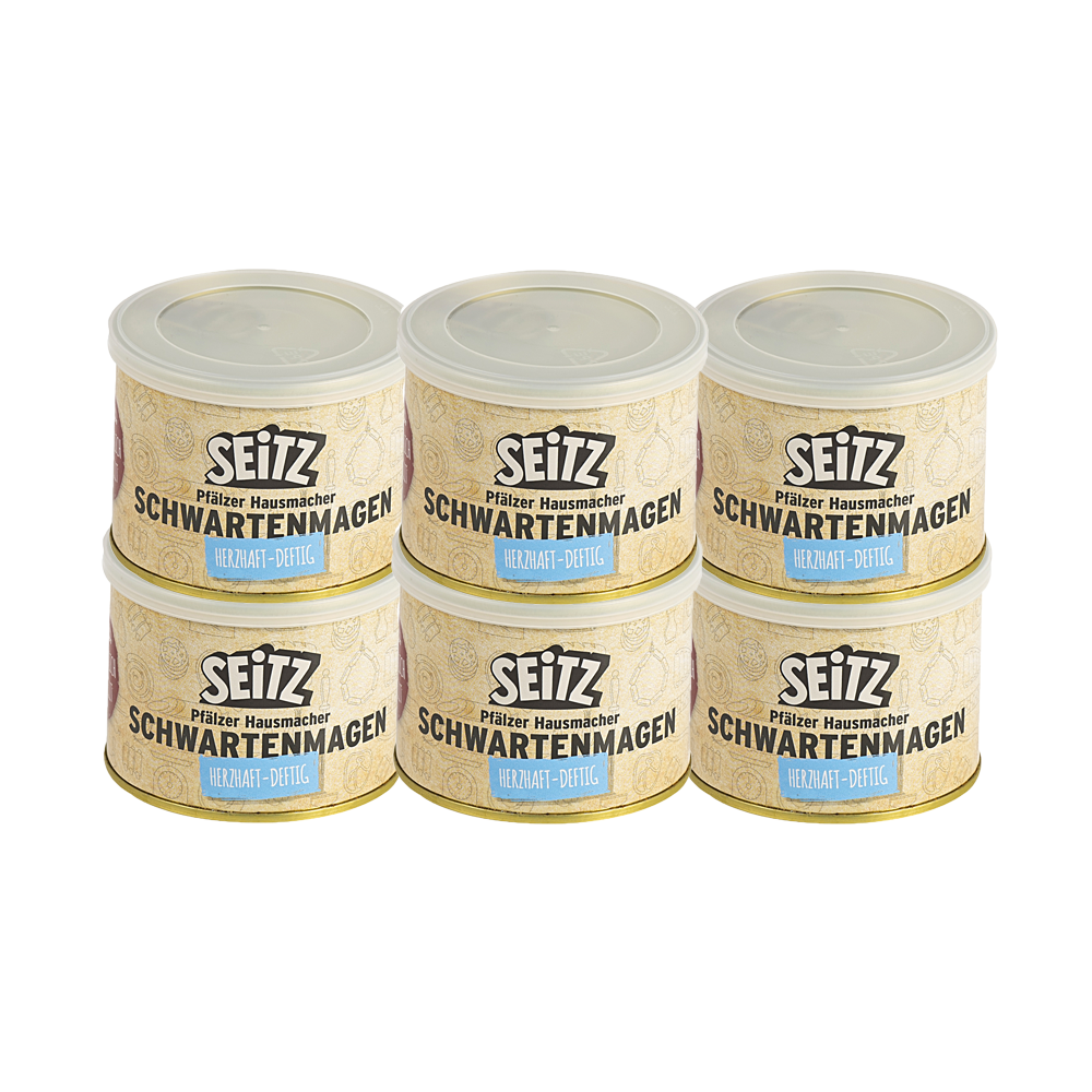 Seitz - Vollkonserven Schwartenmagen, 6 x 200 g Dose Seitz - Vollkonserven Schwartenmagen, 6 x 200 g Dose