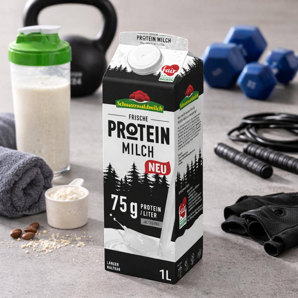 Schwarzwaldmilch Protein - F-Protein Milch 0,1%, 10 x 1 Liter