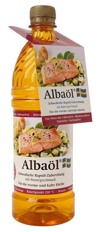 Albaöl - Rezeptbuch "Rezepte zum Kochen, Backen und Genießen" + Air Fryer Spray, 190 ml Flasche + Albaöl, 750 ml Flasche