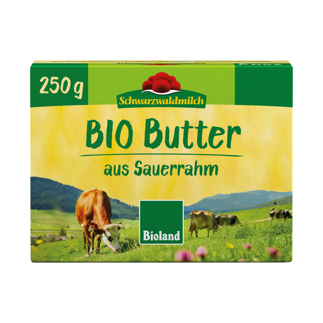 Schwarzwaldmilch - Bioland Sauerrahmbutter, 250 g Packung