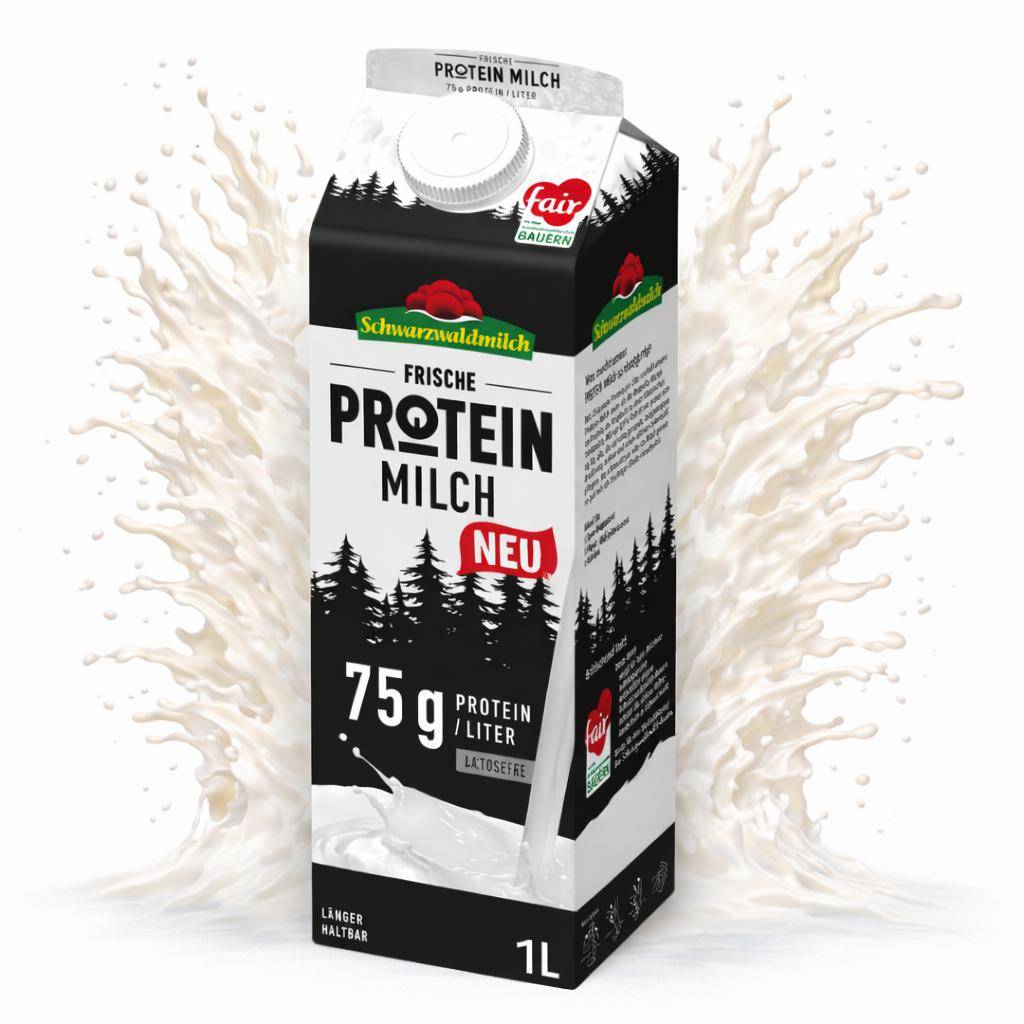 Schwarzwaldmilch Protein - F-Protein Milch 0,1%, 10 x 1 Liter Schwarzwaldmilch Protein - F-Protein Milch 0,1%, 10 x 1 Liter