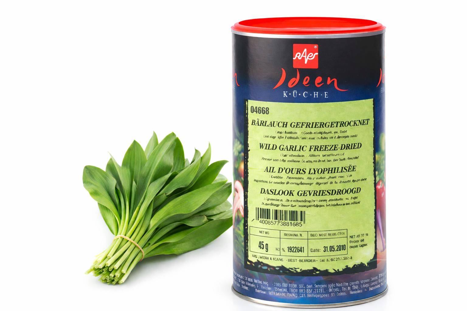 Raps - Bärlauch Geschnitten Gefriergetrocknet Würzung, 45 g Dose