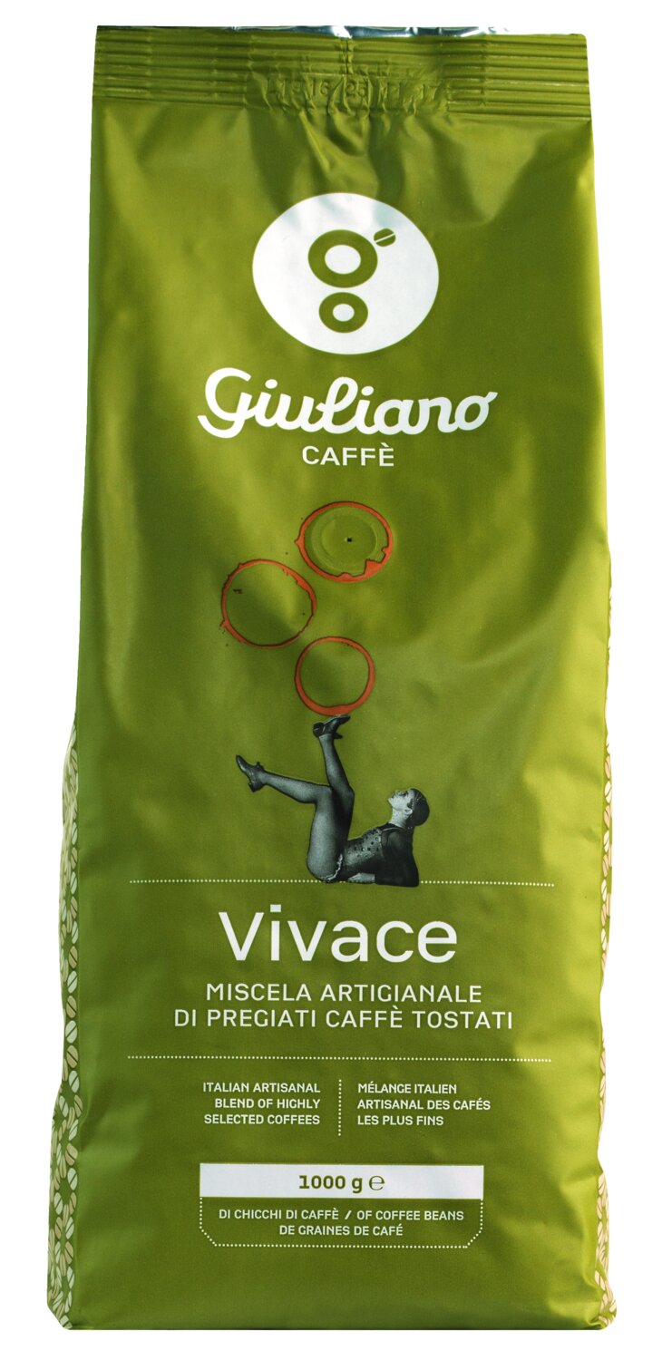 Giuliano - Vivace Espressobohnen, 1 kg Beutel