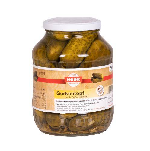 Hook - Gurkentopf, 850 g Glas - MHD: 31.12.2025