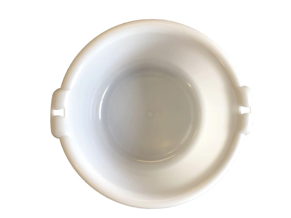 Fuduu.de - Teigwanne Behälter rund, weiß, 14 Liter Fuduu.de - Teigwanne Behälter rund, weiß, 14 Liter