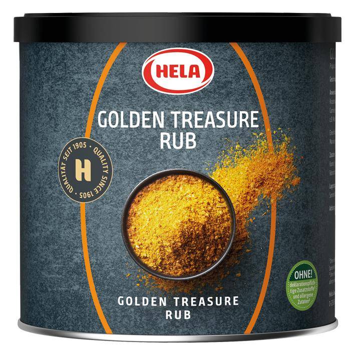Hela - Golden Treasure Rub Würzung, 470 g Dose