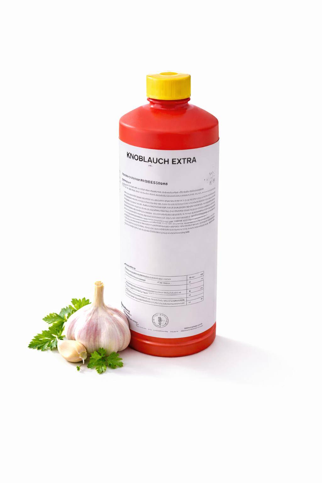 Raps - Knoblauch extra flüssig, 1 kg Flasche Raps - Knoblauch extra flüssig, 1 kg Flasche