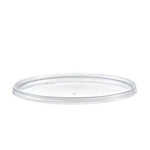 Kunststoff Eimer farbig, 5,5  ltr., mit Deckel, transparent