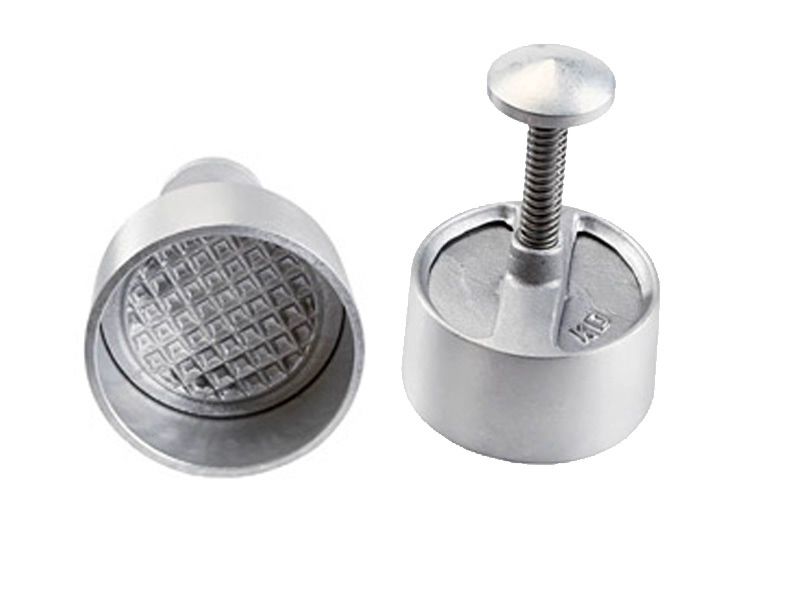 Adelmann - Hackfleischformer aus Aluminium, 100 mm (rund) Adelmann - Hackfleischformer aus Aluminium, 100 mm (rund)