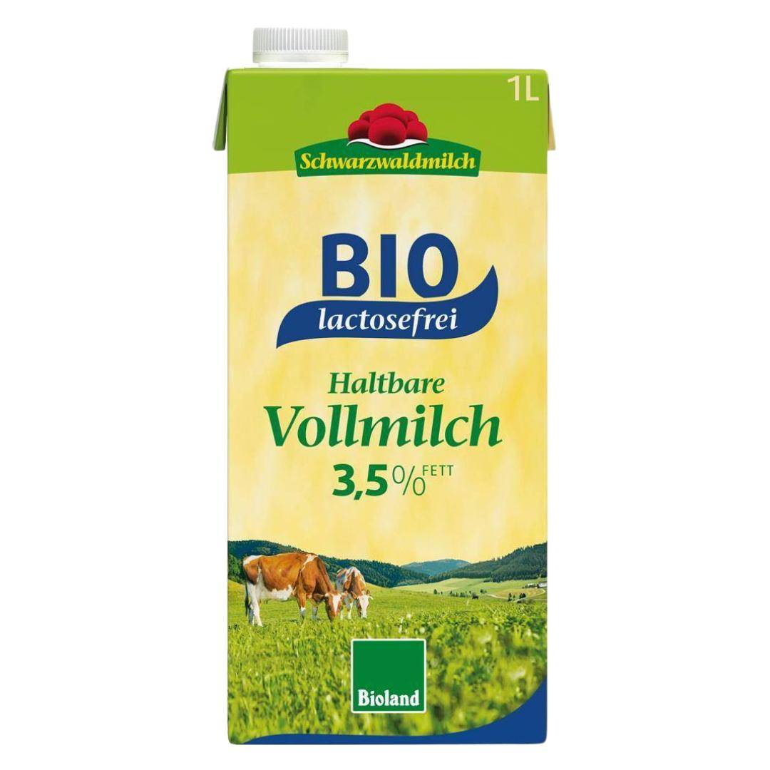 Schwarzwaldmilch Bioland - H-Vollmilch 3,5%, lactosefrei, 12 x 1 Liter