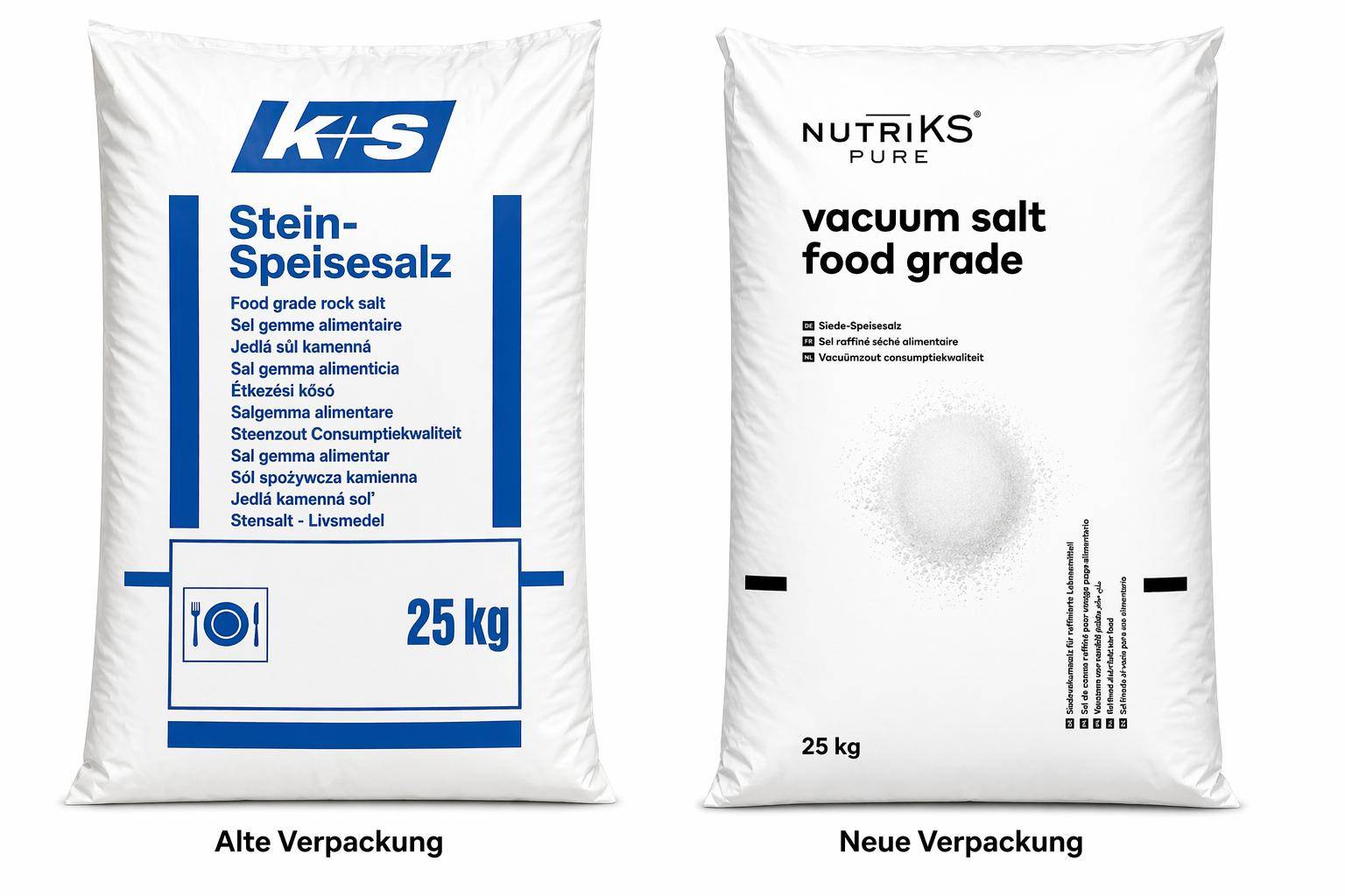 K+S - Steinspeisesalz, 1,4-0,4 mm Körnung, 25 kg Sack