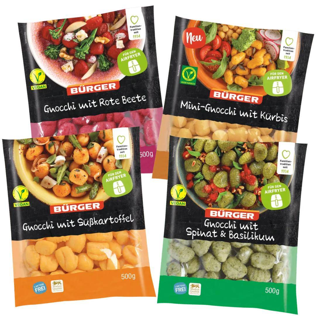 Bürger - "Bunt wie´s Ländle" - das Gnocchi Probierset Bürger - "Bunt wie´s Ländle" - das Gnocchi Probierset