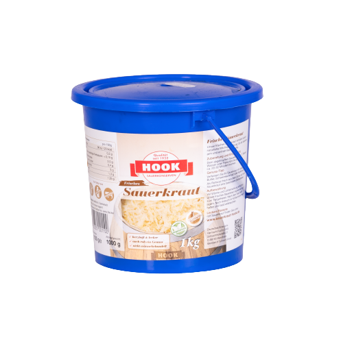Hook - Frisches Sauerkraut, 1 kg Eimer Hook - Frisches Sauerkraut, 1 kg Eimer