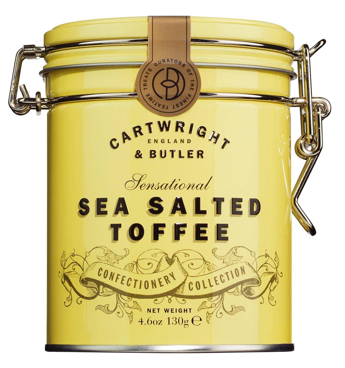 Cartwright & Butler - Toffees mit Meersalz, 130 g Dose