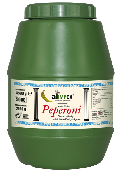 Alimpex - Peperoni mild-pikant, 2,1 kg Kanister Alimpex - Peperoni mild-pikant, 2,1 kg Kanister