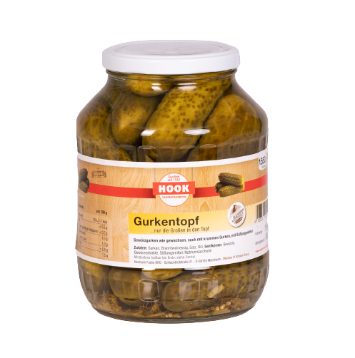 Hook - Gurkentopf, 850 g Glas Hook - Gurkentopf, 850 g Glas