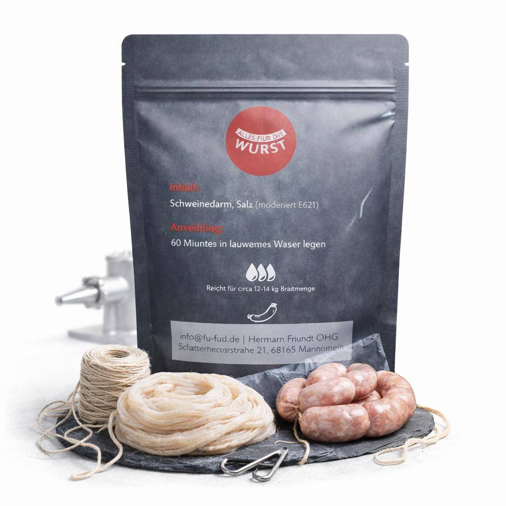 Alles für die Wurst - Schweinedarm, 36 | ++ mm, 25 Meter Alles für die Wurst - Schweinedarm, 36 | ++ mm, 25 Meter