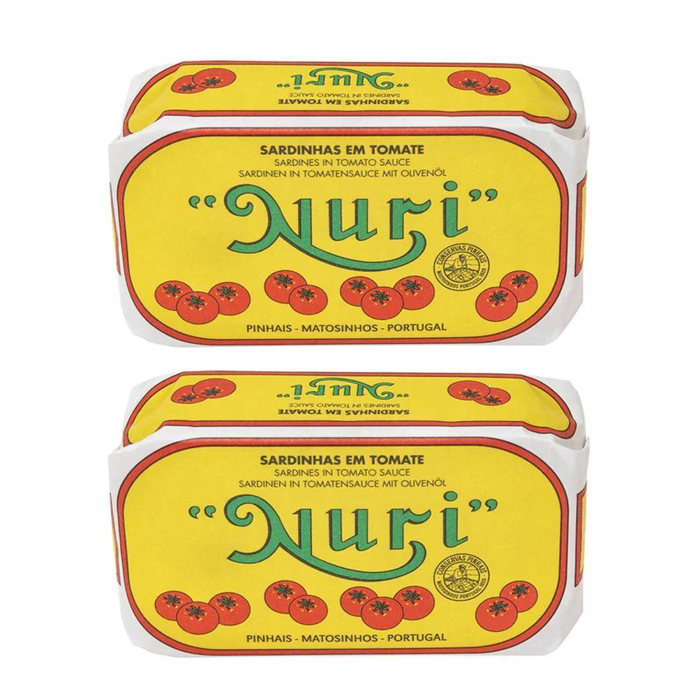 Nuri - Sardinen in Tomatensauce mit Olivenöl, 2 x 90 g Dose