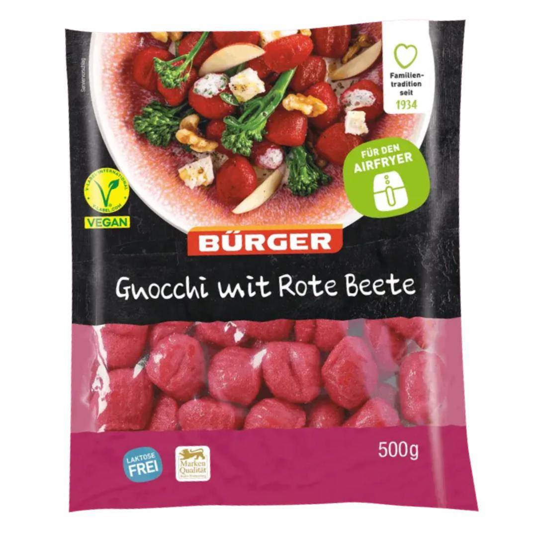 Bürger - Gnocchi mit Rote Beete, 500 g Beutel Bürger - Gnocchi mit Rote Beete, 500 g Beutel