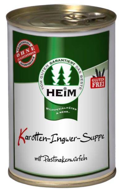 Karotten-Ingwer-Suppe - 400ml Dose Karotten-Ingwer-Suppe - 400ml Dose