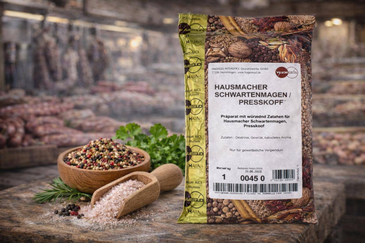 Hagesüd - Hausmacher Schwartenmagen, Presskopf, 1 kg Beutel