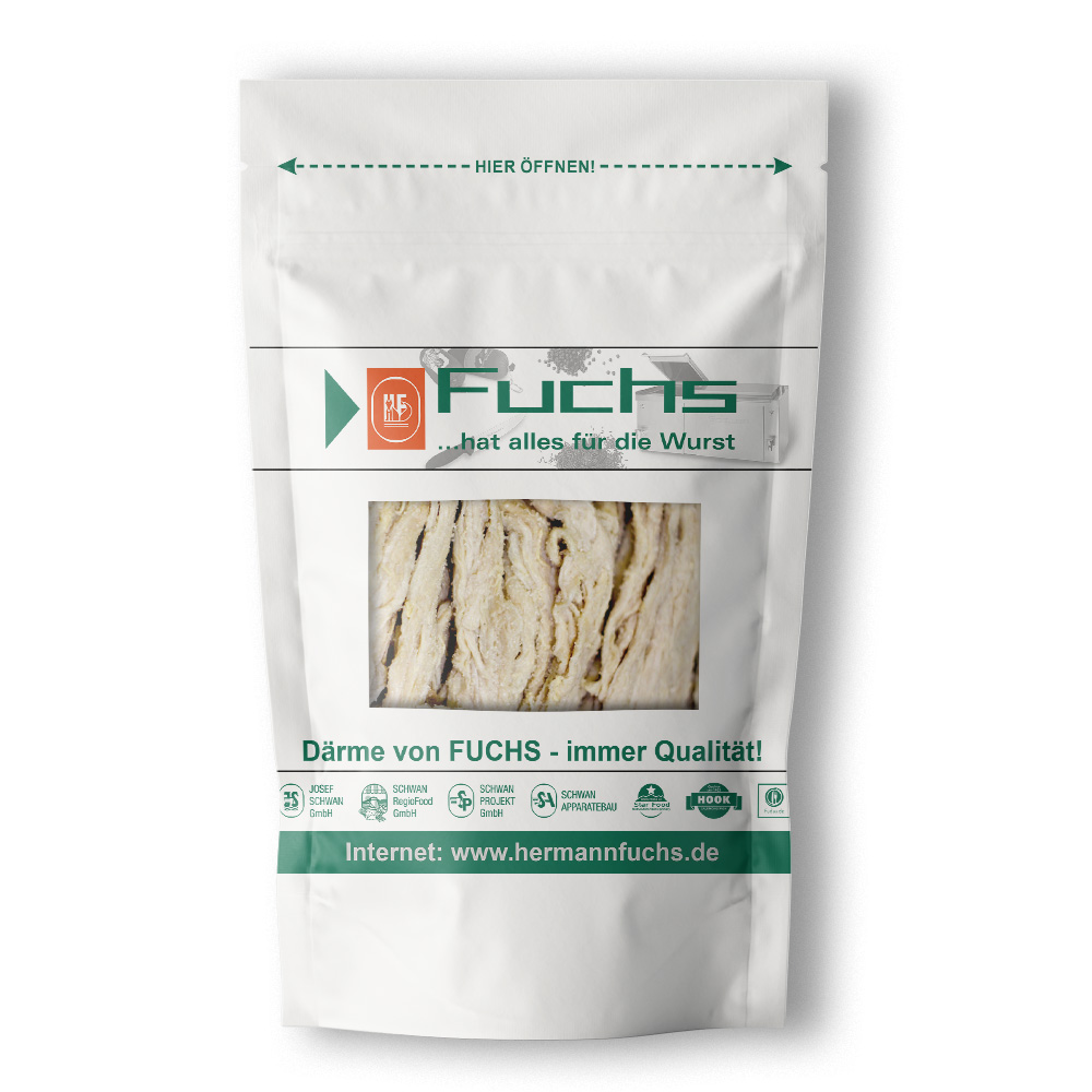 Fuchs - Deutscher Schweinedarm, Kaliber 28/30 mm, 25 Meter Fuchs - Deutscher Schweinedarm, Kaliber 28/30 mm, 25 Meter