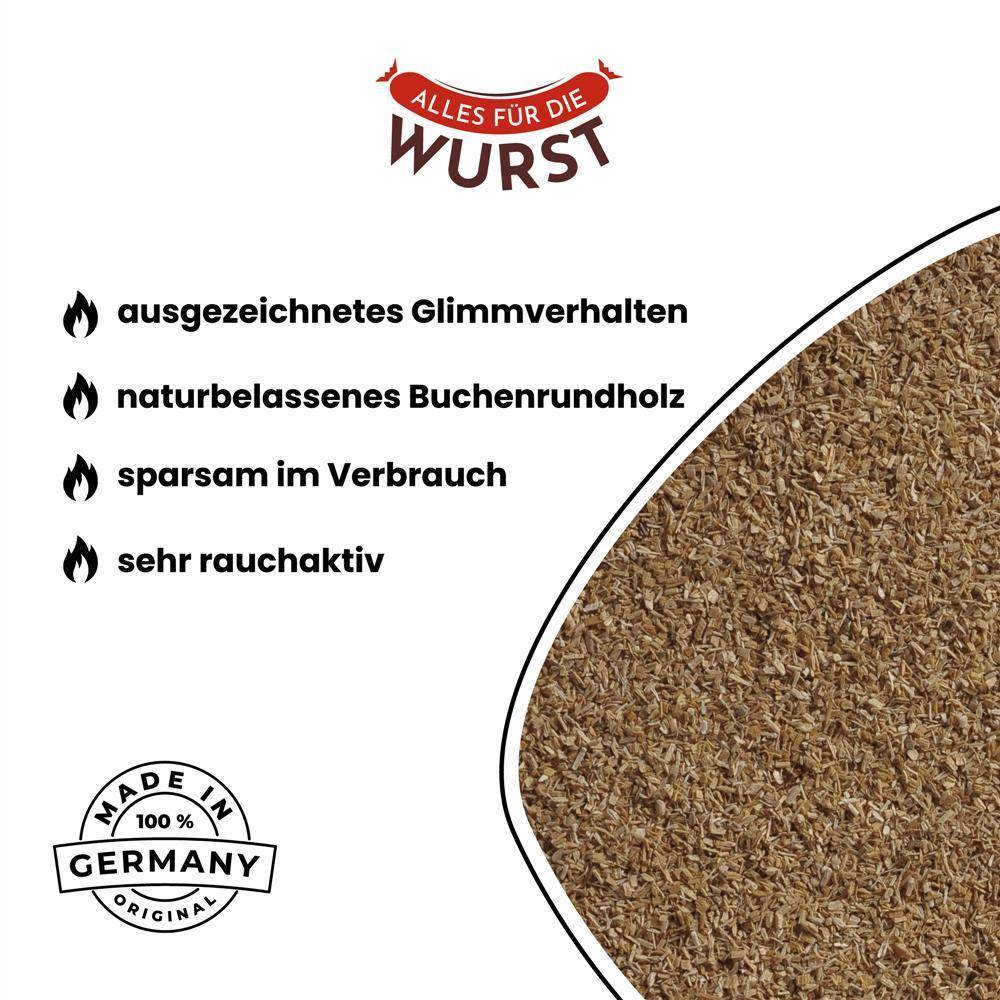 Alles für die Wurst - Räuchermehl Buche 5/10, fein, 15 kg Sack Alles für die Wurst - Räuchermehl Buche 5/10, fein, 15 kg Sack