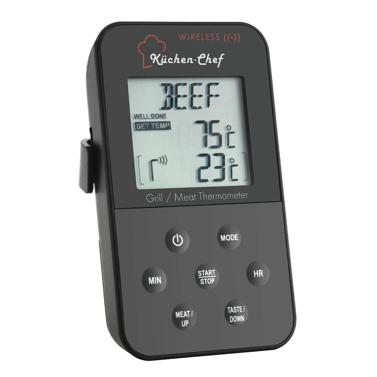 TFA - Funk-Grill-Bratenthermometer, schwarz