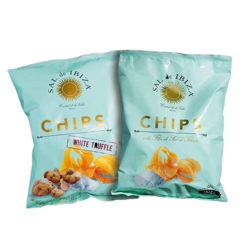 Sal de Ibiza - Chips Set "Truffles" & "Flor de Sal", 2 x 125 g Stück